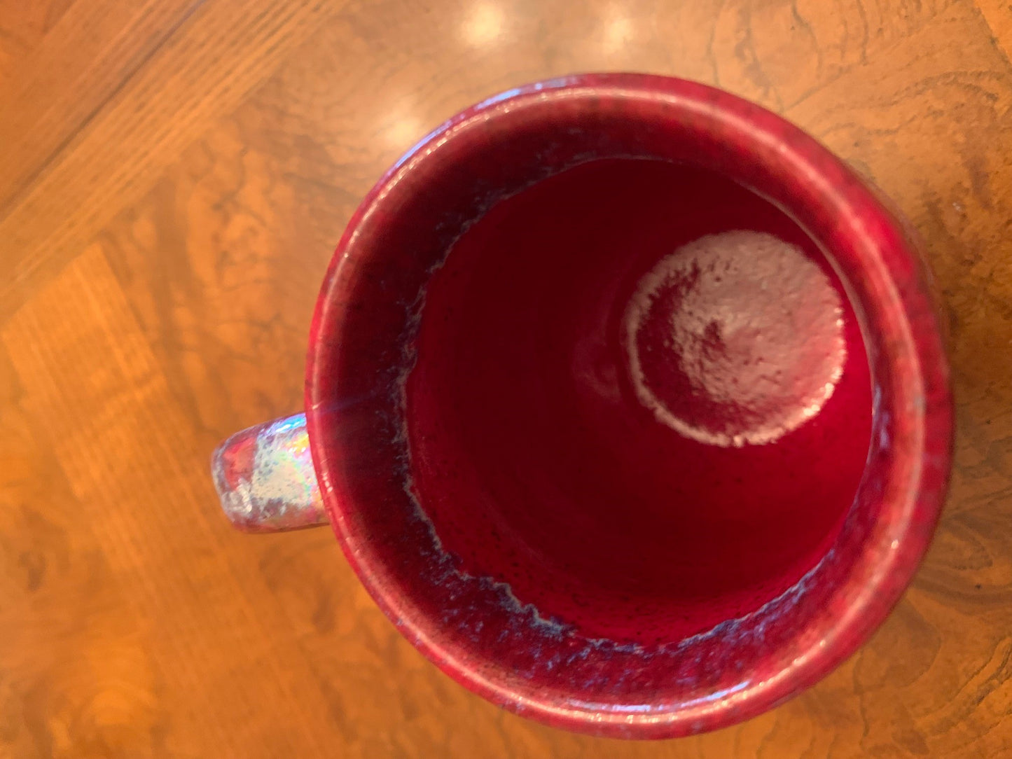 Mug - Red with Flowers